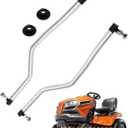 Adjustable Drag Link Set, Compatible with Husqvarna Poulan Craftsman, Left Driver & Right Hand Side, Improved Steering Drag Link Kit w/ Flexible Tie Rod End, Replace#532194740 532194741 194740 194741