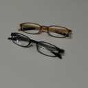 Lightweight Reading Glasses,Flexible(Memory Plastic) Readers, Men and Women (1 Black & 1 Brown)