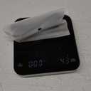 Rechargeable Mini Coffee Scale with Timer, Maestri House Espresso Scale, 2kg/0.1g Accurate Scale for Espresso and Pour-Over Coffee, Portable Digital Kitchen Scale with Automatic TimingBlack&Silver