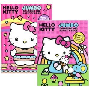 Hello Kitty Jumbo Coloring and Activity Book, 4 Pack