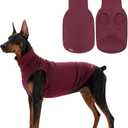 Dog Sweaters Pet Pullover,Turtleneck Doggy Sweatshirt for Extra Large Dogs Thick Warm Dog Clothes Fleece Soft Winter Puppy Hoodies Outfit for Small Medium Large Dogs XS-4XL (Red, M)