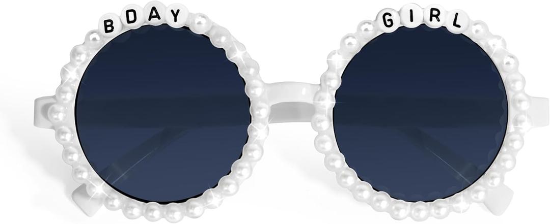 Birthday Party Bday Girl | Bday Crew Sunglasses Set of 4 | Fun Birthday Accessories & Party Favors for Girls and Women