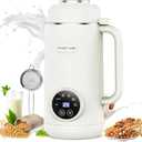 7 in 1 Nut Milk Maker Machine 28oz Automatic Milk Maker for Homemade Coconut, Oat, Soy, Plant-Based Milk, Juice with 18H Delay Start/6H Keep Warm/Self Cleaning (White)