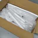 IBUYKE Industrial Pipe Clothes Rack, 50 Inch Wall Mounted Clothing Rack, Space-Saving Hanging Closet Rod, Heavy Duty Multi-Purpose Garment Rack for Closet and Laundry Room(4 Bases), White TYJ002W