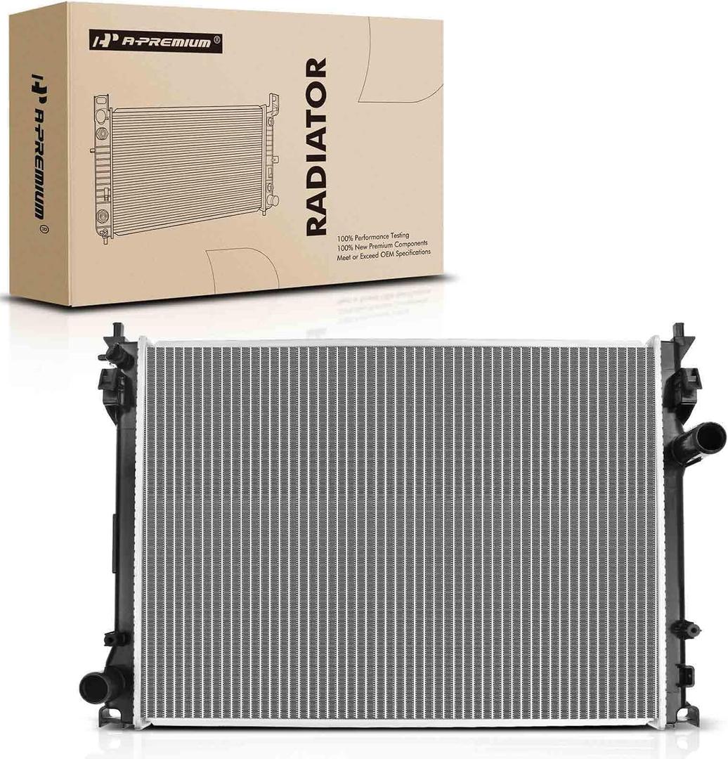 A-Premium Engine Coolant Radiator Compatible with Dodge Charger 2011-2021, Challenger 2009-2021 & Chrysler 300 2009-2021, 2.7L 3.5L 3.6L 5.7L 6.1L 6.2L 6.4L, Replace# 13157, 68050126AA