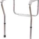 HealthSmart Toilet Safety Rails, Toilet Seat Handles, Safety Frame for Toilet with Adjustable Height, Bathroom Safety & Stability System