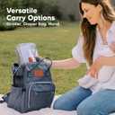 KeaBabies Portable Diaper Changing Pad, Travel, Car - Large Waterproof Baby Changing Mat, Wipeable, Padded, On The Go Travel Diaper Clutch Bag, Easy to Use Pockets for Newborn Essentials (Black Geo)