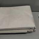 100% Blackout Shield Linen Blackout Curtains for Bedroom 84 Inches Long, Back Tab/Rod Pocket Living Room Drapes, Thermal Insulated Blackout Curtains 2 Panels Set, 50" W x 84" L, Cream