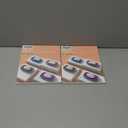 Jalopink 2 Pack Soap Holder with Drain - Self Draining Waterfall Soap Dish & Sponge Holder for Kitchen Sink Organizer, Non-Slip Dish Soap Tray for Dispenser Bottle, Gray Pink, 6x3.4 Inches