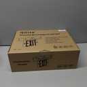 Qllite LED Exit Sign LED Edge-Lit Exit Sign Emergency Light w/Battery Backup, Recessed Mount Edge, Aluminum Housing, Single Side Clear Acrylic Panel, Green Letters, UL Listed, 120-347V Commercial Use