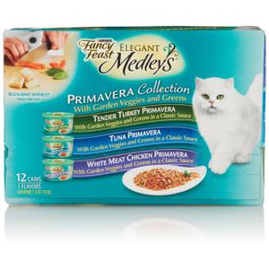 Purina Fancy Feast Medleys Primavera Collection Gourmet Wet Cat Food Variety Pack - (12) 3 Oz. Cans