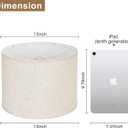 Beige Drum Lamp Shade, 13" Top x 13" Bottom x 10" High, Two Different Top Rings (Spider and UNO Fitter), Lamp Shade for Table Lamps Floor Lamps, Natural Linen Lampshade Replacement, Assembly Required