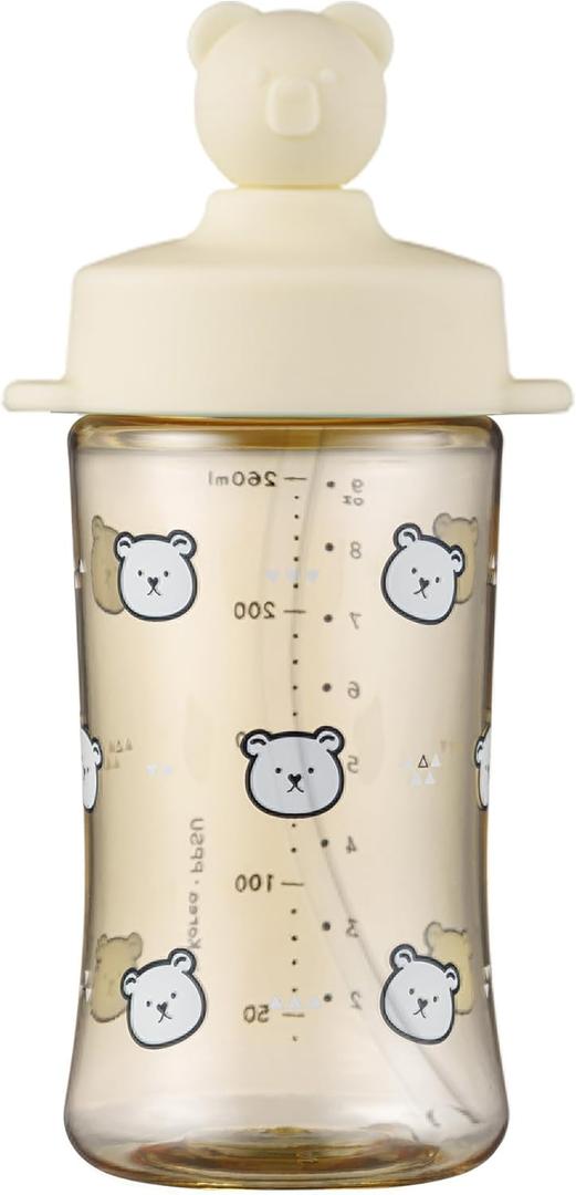 (Pack of 1) Premium Spill Proof Sippy Cup for Toddlers with Soft Straw, PPSU, BPA Free, 9 oz - Ideal for 1 Year and Older