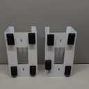 Lounsweer 2 Pcs Magnetic Gloves Dispenser Holders Wall Mount Boxes of Gloves Commercial Quality Towels Wipes Paper Tissue Box Holder Kitchen Fridge Office Workshops Garage Tool Hospital (White)