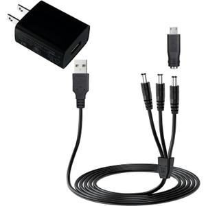 3 x Tonton Updated E Collar Charger for Mini Educator 300 400 ET-300 ET-400 ET-800 EZ-900 UL - 1200 Educator Dog Training Collars, Shock Collar Dual Lead Charging Cable Replacement Power Adapter Cord