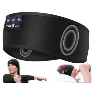 MUSICOZY Sleep Headphones Headband, Wireless Earbuds Earphones Sweat Resistant with Ultra-Thin HD Stereo Speaker, Bluetooth 5.4 for Workout Running Cool Gadgets Unique Gifts