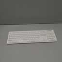 Wireless Keyboard and Mouse Combo - Rii Standard Office PC Keyboard and Optical Wireless Mice (White)