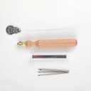 Nurge Premium Quality Punch Needle Kit, 1.2 mm - 1.6 mm - 2.2 mm Metal Tubes and Wooden Handle Punch Needle Kits for Adult Beginner, Embroidery Weaving Tools for Thread