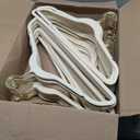 50 Pack Beige Velvet Hangers,Non Slip,Heavy-Duty,Slim,Space Saving,with Felt Surface and Gold 360Swivel Hook,for Pants,Outfit,Skirts,Suits,Coats,Dresses ect.
