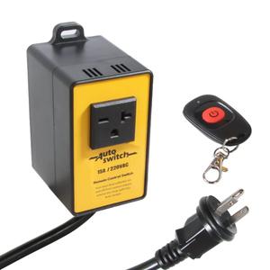 O'SKOOL 220V Wireless Remote Control Dust Collector Starter Outlet Switch (Battery Included)