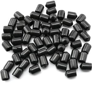 Screw Thread Protectors 60PCS 3/8" Black Rubber Thread Protection Cap Round Dust Protective Cover for 3/8 Inch Screws and Bolts Rubber End Cap
