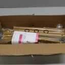 6.6FT Metal Wedding Arch Stand Gold Square Arched Backdrop Frame for Party Ceremony Valentines Day Birthday Bridal Baby Shower Garden Floral Balloon Arch Decoration