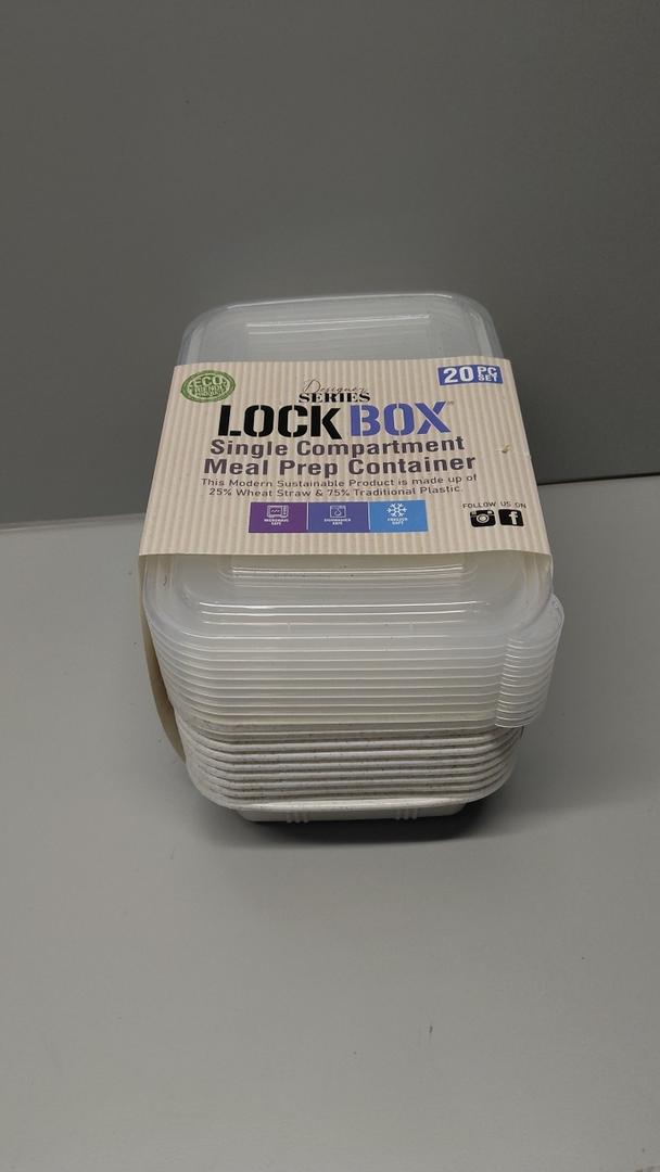 Lock Box™ Single Compartment Meal Prep Container 20 PC