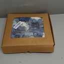 Artificial Flowers Combo Box Set,Silk Fake Flowers Roses Bridal Bouquets Out/Indoor DIY Centerpieces White Flowers for Decoration Arrangements Party Baby Shower Home Cake Decor (White&Blue)