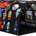 Kids Bed Tent Twin Beds -Cartoons Wonder Play Tents Boys Girls Ventilated Indoor Play Tent Children Promotes Independent Play, Stimulates Imagination Set-Up Playhouse (Robots)