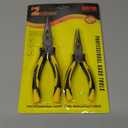 Premium Long Needle Nose Pliers-6''&8'', Paper Clamp Precision, High Carbon Steel, Soft Grip with Wire Cutter, Long Nose Cutting Pliers for Home, Fishing, Jewelry, Crafts,2pcs