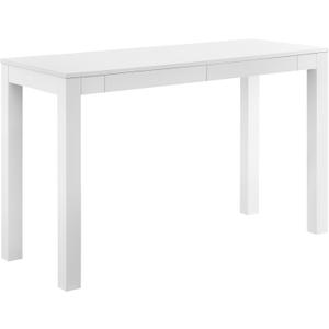 Ameriwood Home Large Parsons 2-Drawer Computer Desk, White