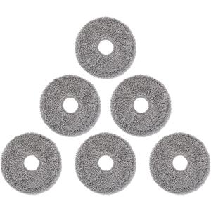 Robot Vacuum Mop Pads, Compatible with Dreame X40 Ultra, L10s Ultra, L10s Pro Ultra, L10s Plus, L40 Ultra, L30 Ultra, X30 Ultra, L20 Ultra – Reusable & Washable Wet Mopping Pads (6Pcs) 