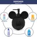 Jay Franco Disney Mickey Mouse Bathroom Organizer Set - 4 Piece Red, Black and White Accessories Includes Resin Soap Dispenser, Soap Dish, Toothbrush Holder and Tumbler - Bathroom Dcor
