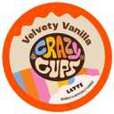 Crazy Cups Velvety Vanilla Latte Pods - Single Serve for Keurig K Cup Brewers, 22 Count (EXP 07/25/27)