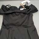 GRACE KARIN Girls Elegant Dress Off Shoulder A-Line Casual Party Dresses (Black, 8Y)