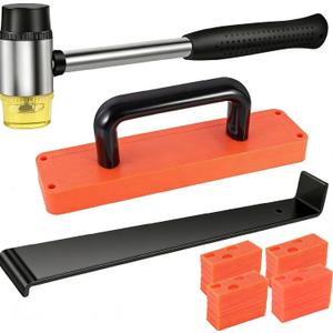 43-Piece Laminate Flooring Tools, LVP installation kit, Vinyl Flooring Tools, Tapping Block with Handle, Spacers, Double-Faced Mallet and Pull Bar (43-PIECE)
