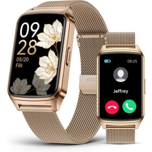 Fitness Tracker Watch for Women Men, Step Counter Compatible with iPhone and Android, IP68 Waterproof, Activity Track with Calorie, Sleep Monitor, 110+ Sports Modes Pedometer Smart Watch Smartwatch