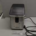 Aeitto Ice Maker Countertop 26lbs/24H, Ice Machine 8 Ice Cubes Ready in 6 Mins, 2 Sizes of Bullet Ice Portable Ice Makers with Basket & Scoop, Auto Self-Cleaning for Home/Kitchen/Office Stainless (Silver)