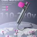 Jack  Rose Travel Steamer for Clothes,100-220V Portable Iron,15s Heat Up,Steamer  Iron 2 In 1, Travel Size,Large Ceramic Heat Panel,for Global and Europe (Purple)