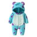 FEIBEL Baby Halloween Costumes Cute Animal Outfit Funny Monster Costume Halloween Gifts for Infant Toddler Kids (Blue, 3-4 Years)