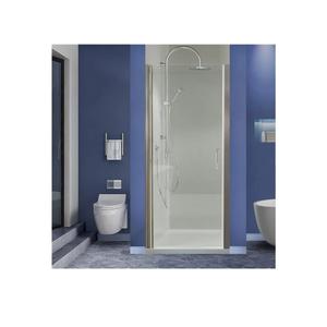 GroGro Frameless Bathroom Glass Shower Door,34-35.5" W x 72" H Pivot Swing Shower Door,1/4 in Thick Clear Tempered Glass,Brushed Nickel Finishr,Shower Doors Can Reversible Installation