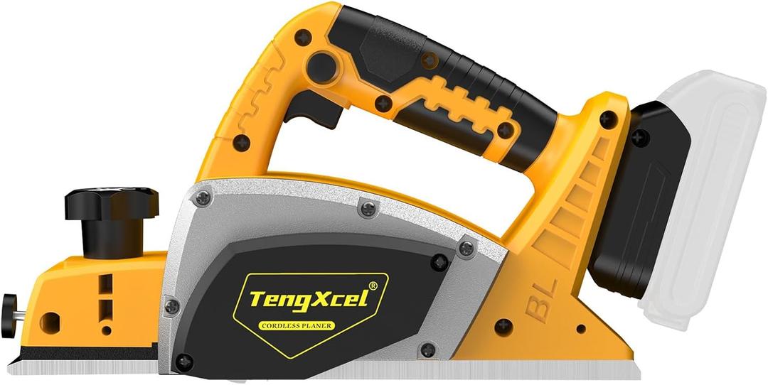 Electric Hand Planer for Dewalt 20V MAX Battery, 3-1/4 Inch Cordless Planer with Brushless Motor, 30000CPM, 2mm Cut Depth, Wood Planer for Carpentry Home DIY Woodworking (No Battery)