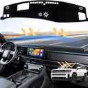 Custom Fit Dash Cover for Hyundai Santa Fe 2024-2026 Dashboard Cover Mat for Santa Fe Accessories Sunshade Nonslip Mesh Protector No Glare