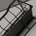 Sponge Holder for Kitchen Sink,Stainless Steel Kitchen Sink Organizer with Auto Draining Tray,Countertop Sink Caddy for Sponge Holder Soap Brush Dispenser,Black-Large (Large(Self-Drainage))