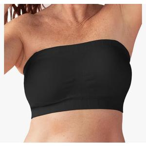Deangelon Strapless Bra - Bandeau top, Strapless Bras for Women, Plus Size Lingerie for Women, Free Clear Bra Straps Small Black