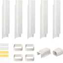 4" 7.5Ft Mini Split Line Set Cover, Plastic Line Kit for Outside Units, Mini Split Air Conditioner, Central AC and Heat Pump