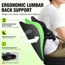 Universal Kayak Seat with 2.75" Extra Thick Cushion, Ergonomic Back Support, 20"*18"*12"
