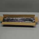 Shower Curtain Rod Adjustable 43-78 inch, 1"Diameter Spring Tension Curtain Rod No Drill, Anti-Rust Non-Slip Shower Rod, Black Shower Curtain Rod for Bathroom Tension