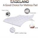 EASELAND Twin XL Mattress Pad Pillow Top Quilted Fitted Mattress Cover/Protector Extra Long Cotton Top 8-21" Deep Pocket Cooling Mattress Topper (39x80 Inches, White)