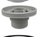 Pool Strainer Connector Kit - Threaded Hose Adapter Replacement for Hayward 10746, 10744, 10255, 10256 Models - Durable Above Ground Pool Filter Fitting with Nut & Washer